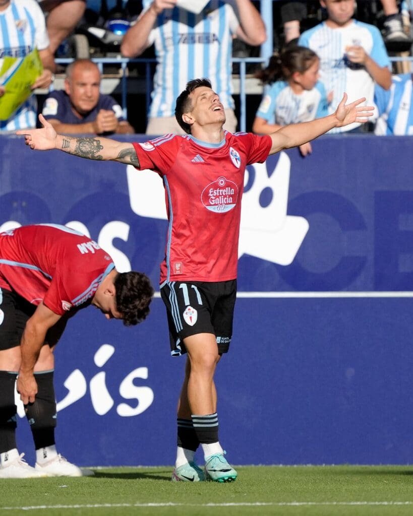 Alfon (Celta Fortuna) celebrando su gol