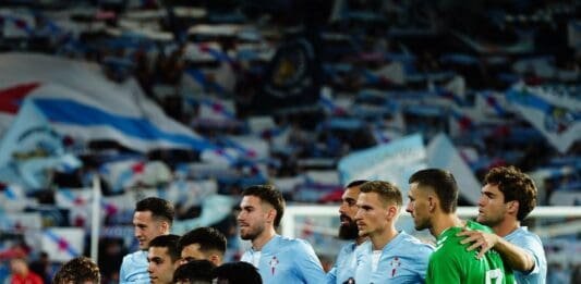 Equipo titular del Celta para enfrentarse al Real Madrid